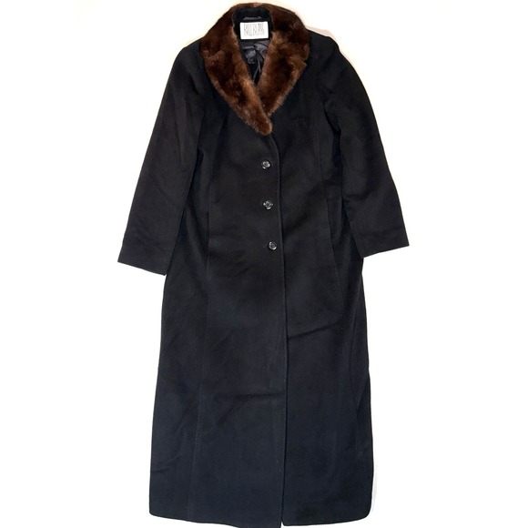 Vintage Billblass Women's 6 Cashmere Merino Wool Coat Fabric Made in Italy Mink - Picture 1 of 8